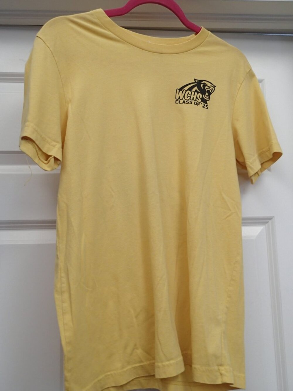 WCHS Class of 25 Yellow Men's Tshirt Size Medium
